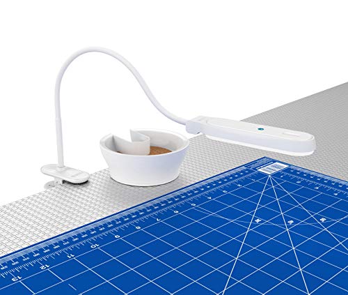 The Original Mighty Bright LED Task Light Desk Lamp, Use Clip-On or Free-Standing, Color-Adjustable (Warm Eye-Care Light to Bright White), Touch-Activated, 13” Flexible Gooseneck, Dimmable, 350 Lumens