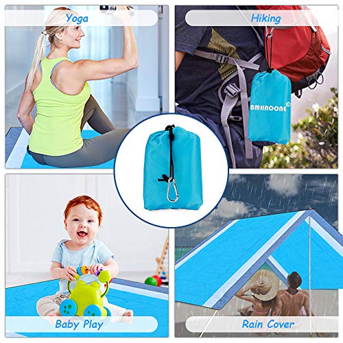 BMHNOONE Sand Free Beach Blanket, Oversize Sand Free Beach mat 82\"x79\",Portable Outdoor Beach Blanket for Beaches,Camping,Hiking and Picnic- Lightweight Quick Drying Heat Resistant - Thumbnail 5