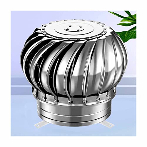 JUCCJUXIN Stainless Steel Spinner,Rotating Chimney Cover Cap,Prevent Rain and Snow Cover Pot,Protector for All Fuel Types,Chimney Cowl Spinner Anti Downdraught Bird Guard Top (Size : 250mm/9.84in)