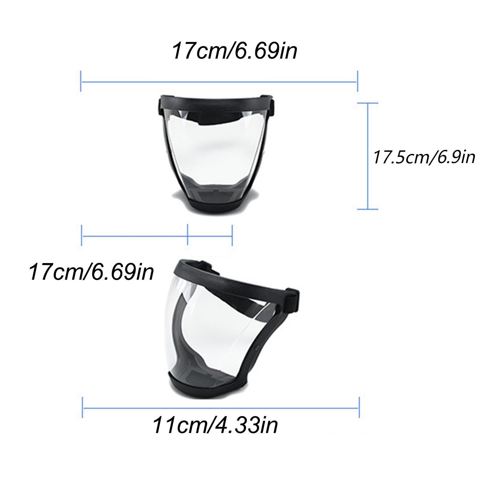 Protector Facial Completo Antivaho - Máscara Facial Transparente Reutilizable, MáscaraFacial Transparente Con Banda Ajustable, ProtectorFacial Ligero Para Soldadura De Perforación De Carpintería