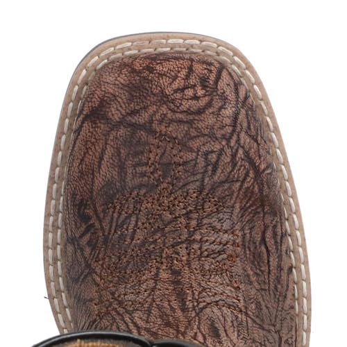 Smoky Mountain Western Boots Boys Presley Square Toe Brown Black 3320C2