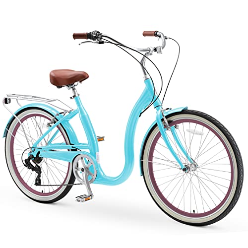 sixthreezero Easy Boarding Women's 7-Speed Bicycle, Teal