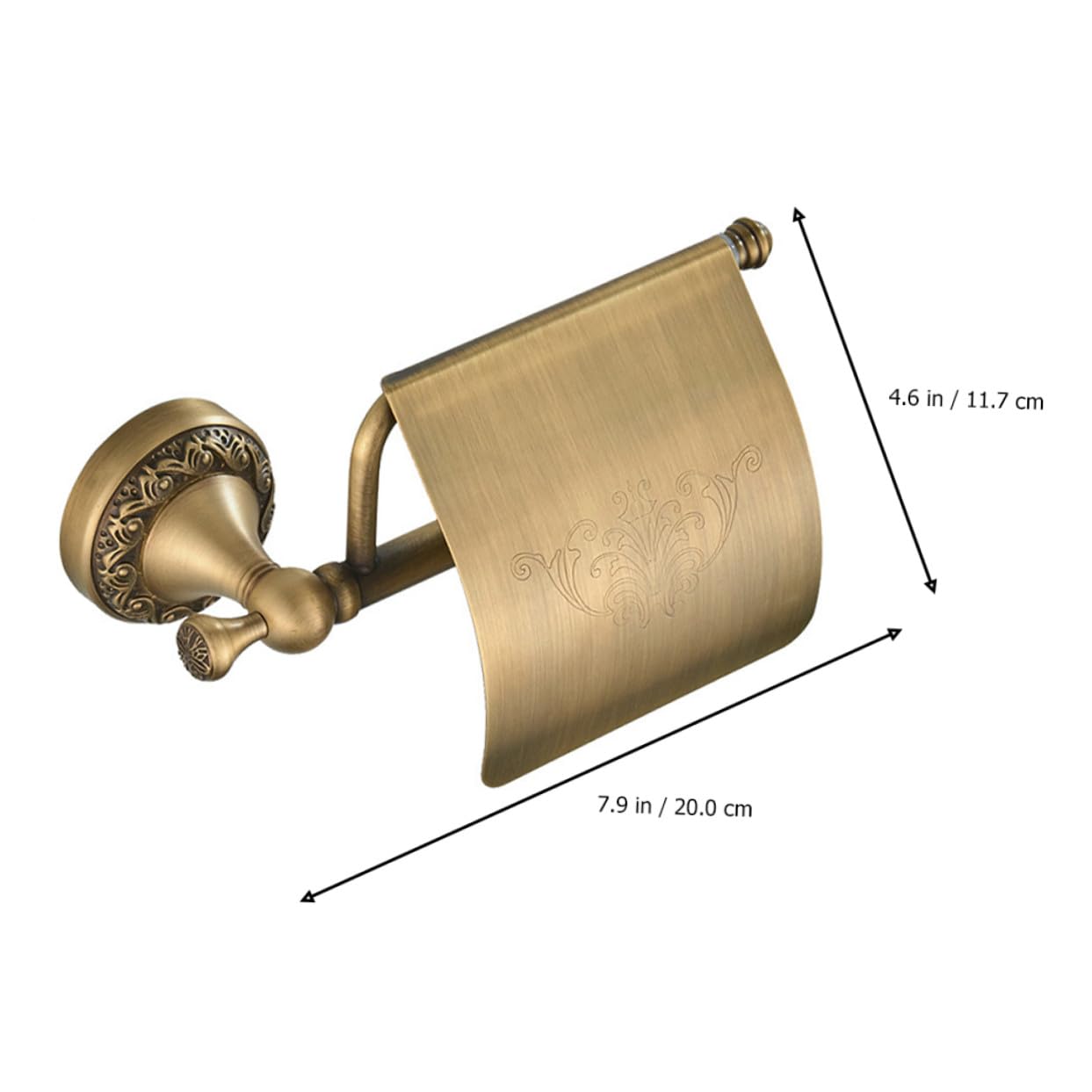 Toddmomy Portarrollos de Papel Higiénico de Cobre para Baño Diseño Compacto y Elegante Soporte de Pared Resistente y Fácil de Limpiar Adecuado para Hogares y Oficinas