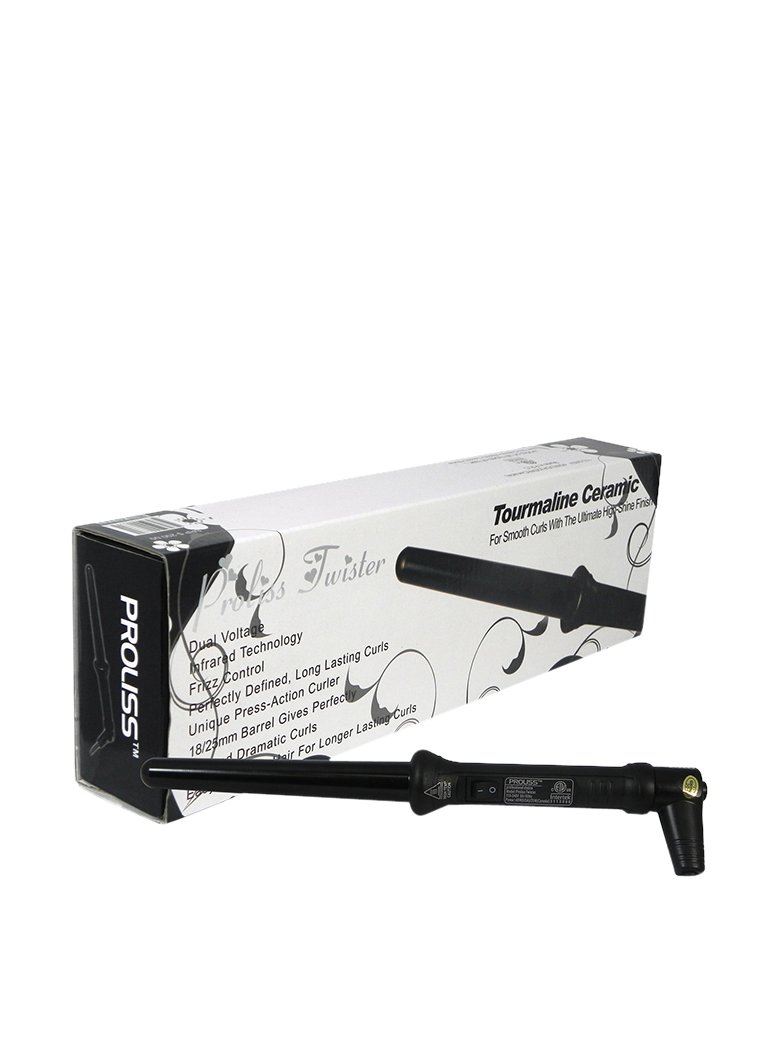 Twister Curling Wand, Black, 25-18mm