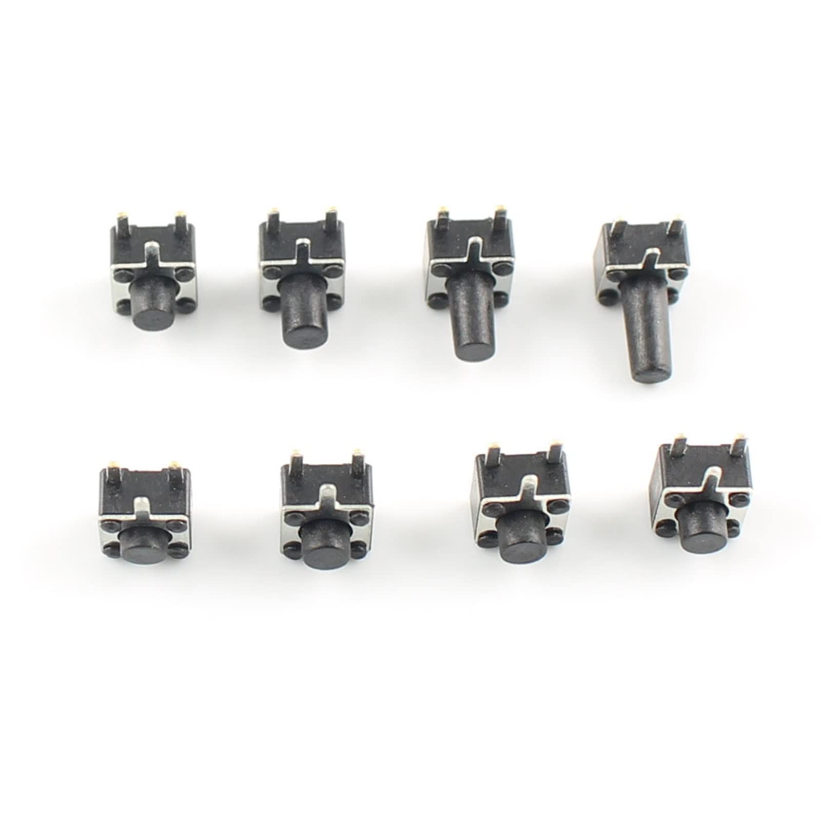 50 Pz Interruttori Tattili Momentanei 4 Pin DIP 4.5x4.5x3.8mm – Pulsanti Per PCB