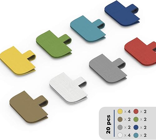 XIAOXI - Etiquetas de cable de gran tamaño, etiquetas de cable, etiquetas de cable y etiquetas de alambre para gestión e identificación de cables,