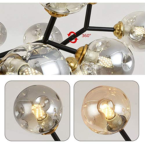 Lámpara dorada de 6 luces con brazos ajustables para personalizar tu iluminación 2