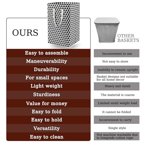 Image of 75L Waterproof Laundry Hamper Collapsible Laundry Basket Cotton Handle Laundry Bag Large Clothes Storage Toy Organization for Bathroom Bedroom Laundryroom College Dorms
