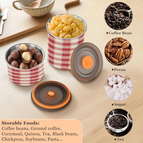 Contenedor de café hermético acero inoxidable 500 ml miniatura 6