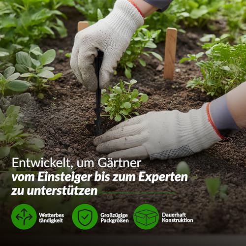GARDENIX 100 Stück TerraPEG Erdanker Bodenanker Erdnägel für Gartenvlies Unkrautvlies Maulwurfnetz(100) – Ansicht 5