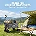 LiTHELi Electric Folding Utility Wagon Cart – All-Terrain Portable Powered Wagon with Dual Motors, Removable Battery & Large Cargo Space for Beach, Camping, Shopping & Outdoor Hauling