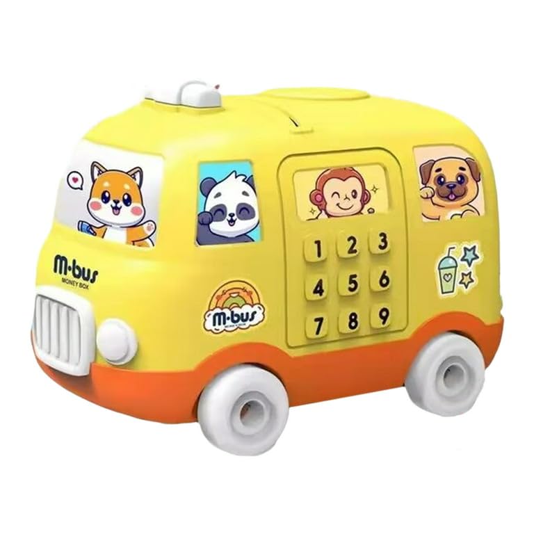 Prezzie Villa Pack of 1 Plastic Bus Shaped Piggy Bank -Money Saving Coin Bank, Plastic Piggy Bank for Kids, Birthday Return for Boys & Girls, Money Bank, Coin Box (B0CTTDXP3Y) Amazon Price History, Amazon Price Tracker