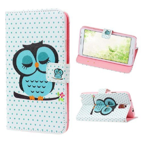 Coromose Sleeping Owl Flip Leather Cover Case for Samsung Galaxy Note 3 N9000