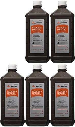Swan Hydrogen Peroxide Topical FNlFr 32 Ounces (5 Pack)