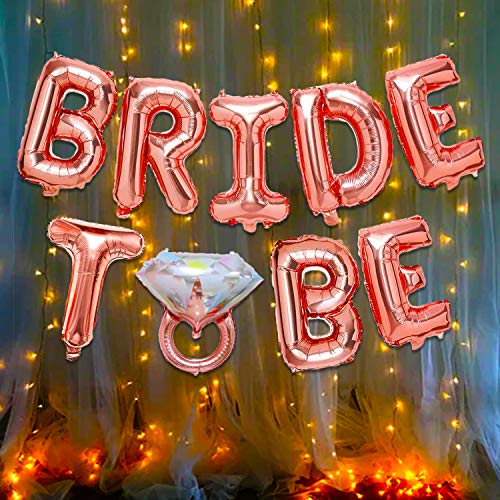 Image of Party Propz Bride To Be Decoration Set Combo -2Pcs Bachelorette Party Decorations | Bride To Be Foil Balloons And Led Light | Bridal Shower Decorations Kit | Brides To Be Banner (cardstock)