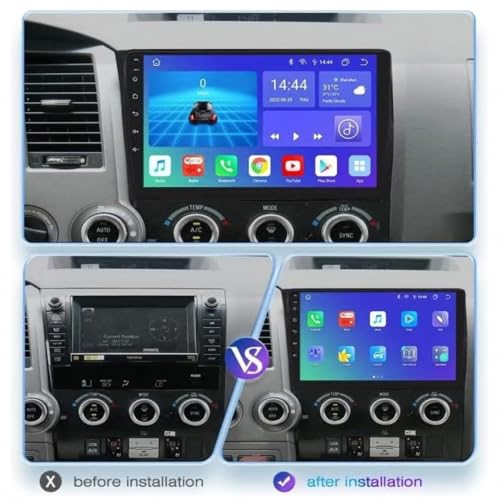Pantalla Coche Toyota Tundra 2007-2013 con Android Auto para Evitar Cables y Aparcar Mejor 2