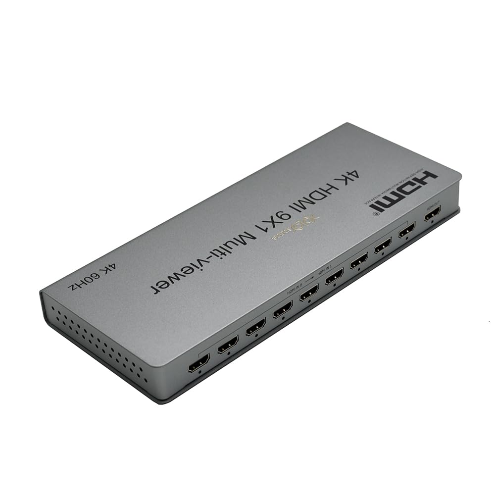Amazon.com: XOLORspace QV901 2026NEW 4K 60HZ 9x1 HDMI Multiviewer