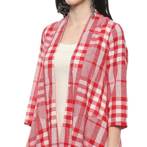 Image of BIBA Women Cotton Straight Dyed Suit Set