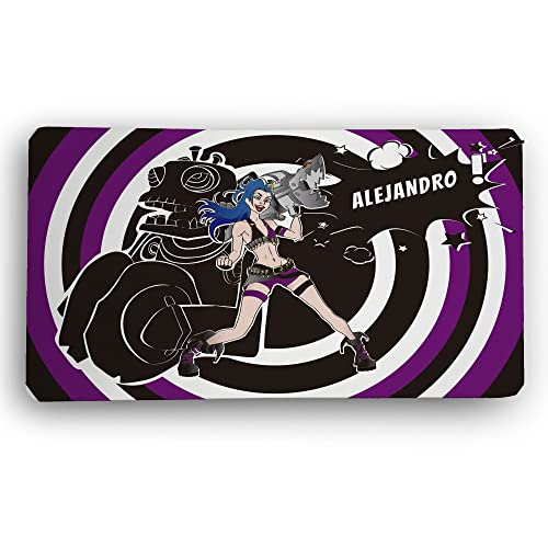 Tapis de Souris League of Legends. Tapis Souris Personnalisable. Tapis XXL. Tapis Gamer. 600 * 350 * 2mm. Base en Caoutchouc Antidérapant. Mouse Pad. Jinx Lol