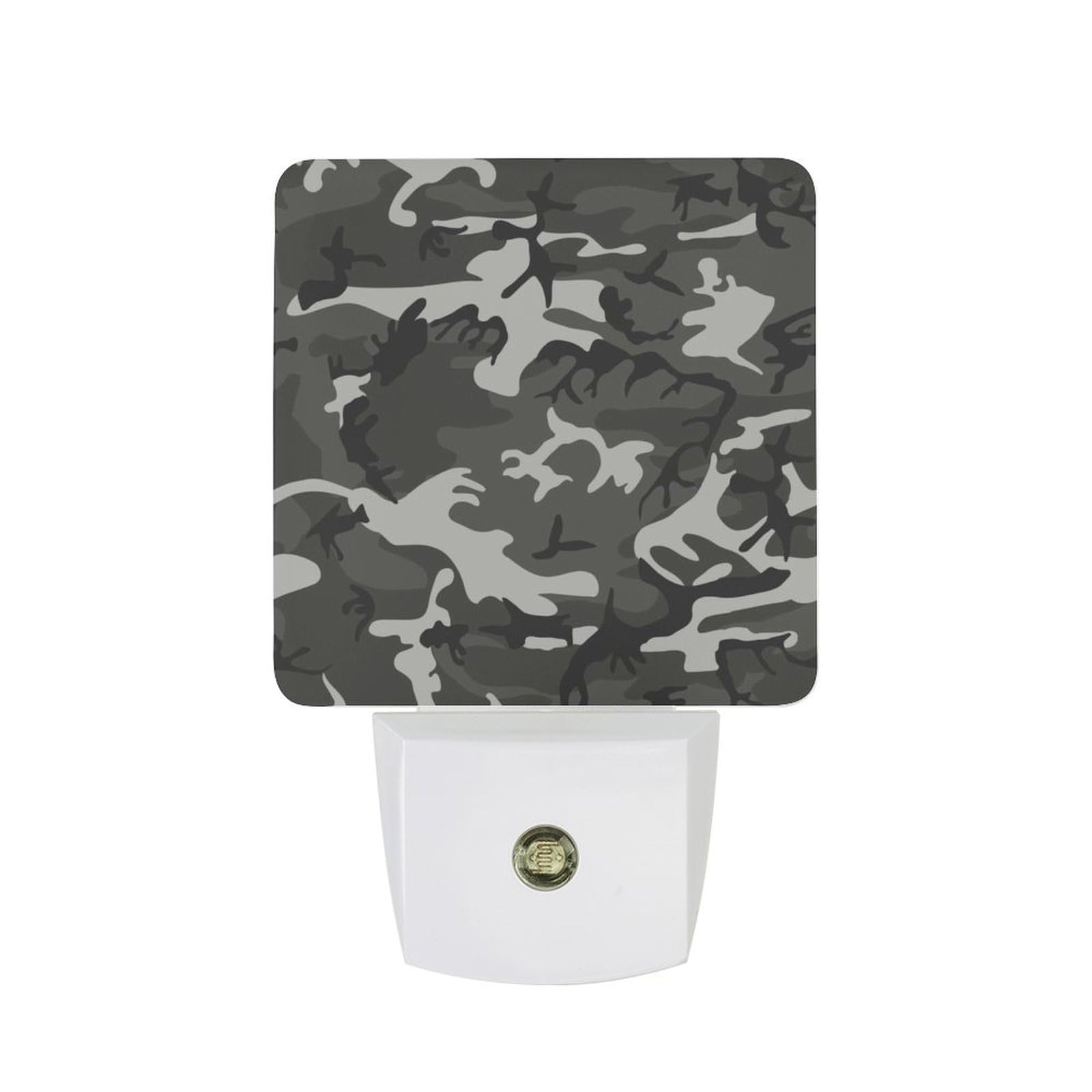 Nqrxadcrt Style Gray Camouflage Night Light Plug In Wall Lights Bedside Lamp Bedrooms Home Hallways Decoration