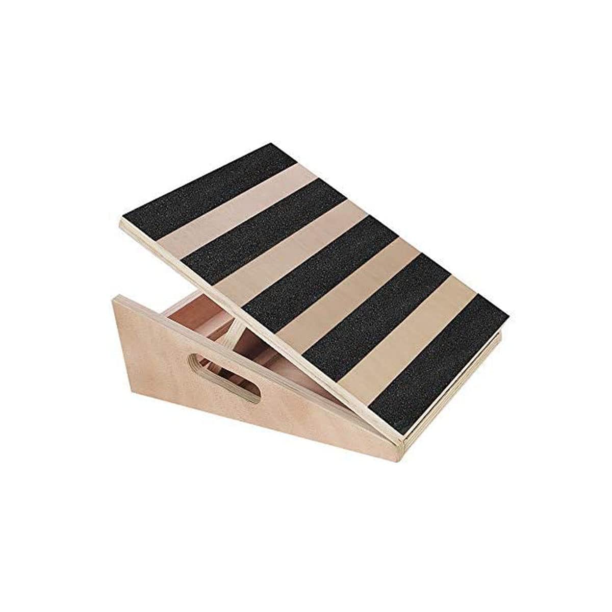 Adjustable Wooden Slant Board - Calf Stretcher,Calf Incline Ankle Stretching Board,Extra Side Handle Design for Portability