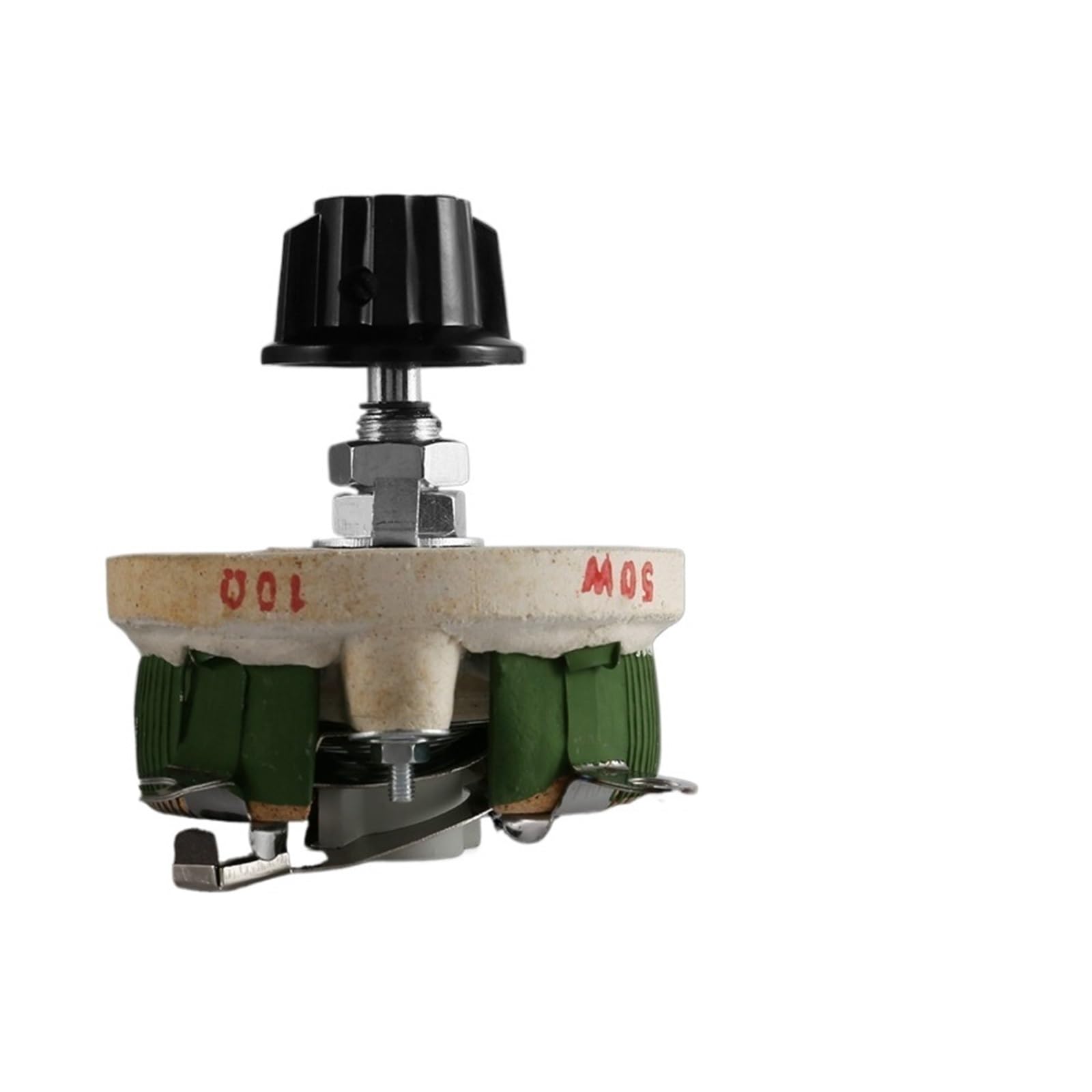 Potenziometro in ceramica Reostato con resistenza conica variabile potenziometro ceramico da 1 pz 50 W 10 Ohm