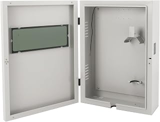 Waterproof Charger Station Cable Organizer Indoor/Outdoor Charger Box with NFC/swipe Card Unlocking Cable Box Charging Box Cable Organizer for Electric Vehicle Charging 27.6'' x 20'' x 8.3'' (White)