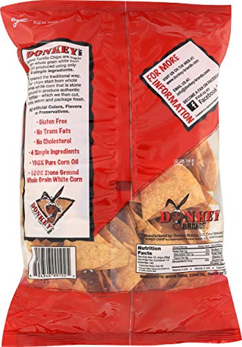 Donkey Chip, Authentic Tortilla Chips, Salted, 14 Oz #TOP2