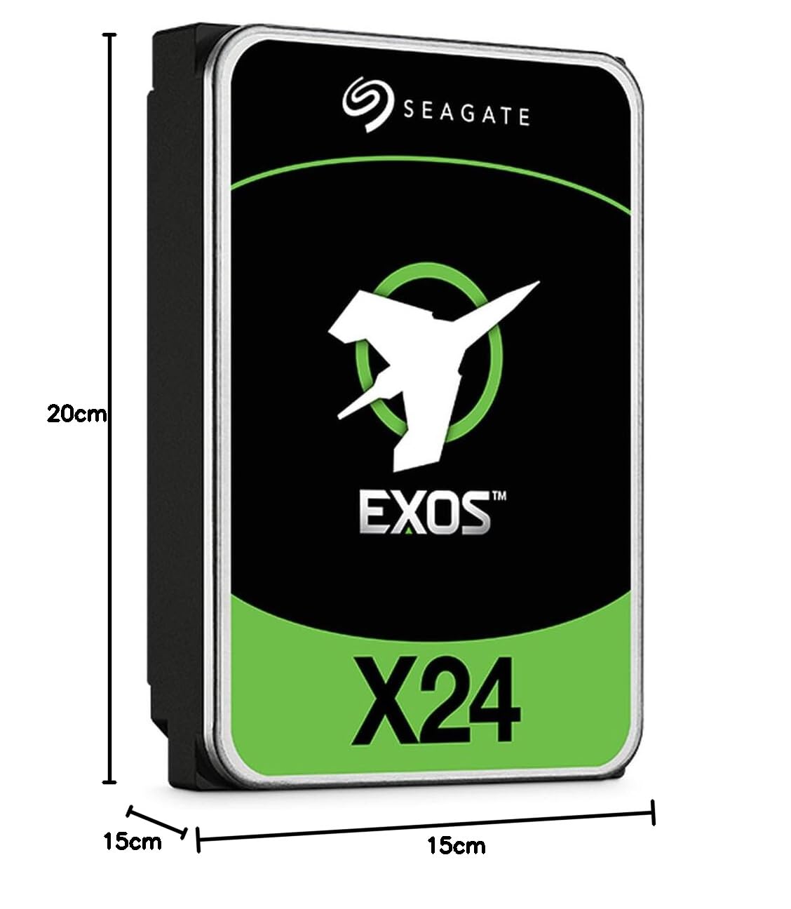 Seagate Exos X24 Enterprise Class 12TB interne Festplatte HDD, SATA CMR, 3.5 Zoll (ST12000NM002H)