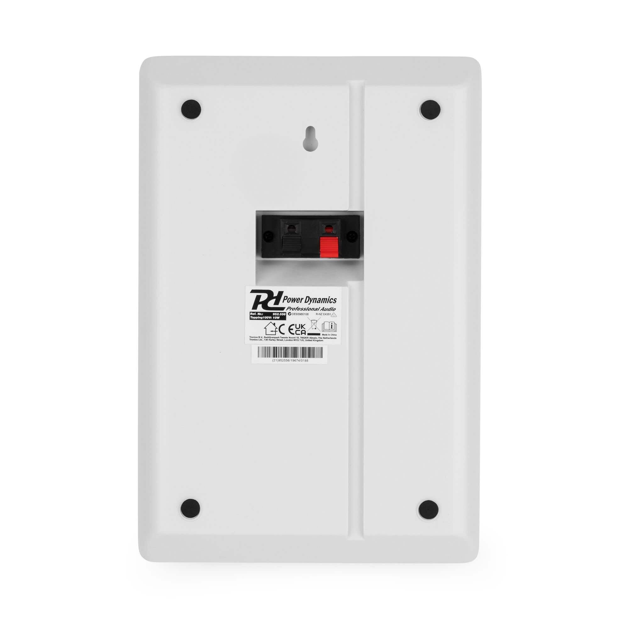 Power Dynamics PD WSF30W - Altavoces Planos de Pared de 5.25 Pulgadas, 100 V, Sistema de Altavoces Delgados en la Pared para Sistemas de Audio Comercial/PA, Blanco, Juego de Altavoces ABS, diseño de