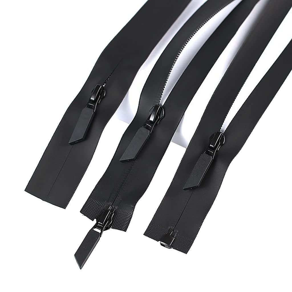 Cremallera de metal, cremalleras en espiral, controles deslizantes de cremallera continua, 1 cremallera invisible impermeable 5#, cremallera abierta simple y doble for chaquetas de costura de bricola