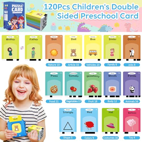 Kuovei L5 Talking Flash Cards,Kids Toddler Flash Cards thumb #1