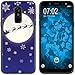 Produktbild PhoneNatic Case kompatibel mit Samsung Galaxy A6 Plus (2018) Silikon-Hülle X Mas Weihnachten Santa - Snowflakes M4