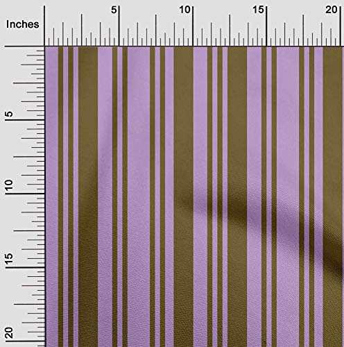 oneOone Voile De Coton Organique En Tissu Bayadère Bande Tissu De Décoration Imprimé Au Mètre 42 Pouces De Large