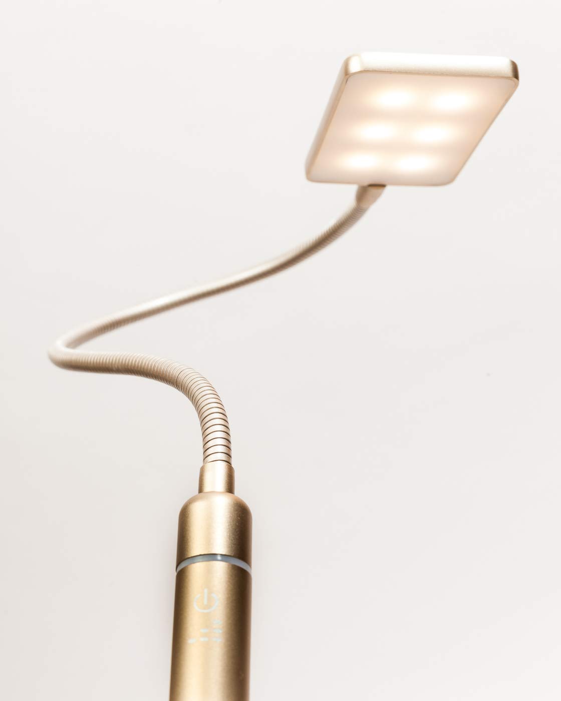 Lampe de chevet LED 4 W flexible laiton mat lot de 2