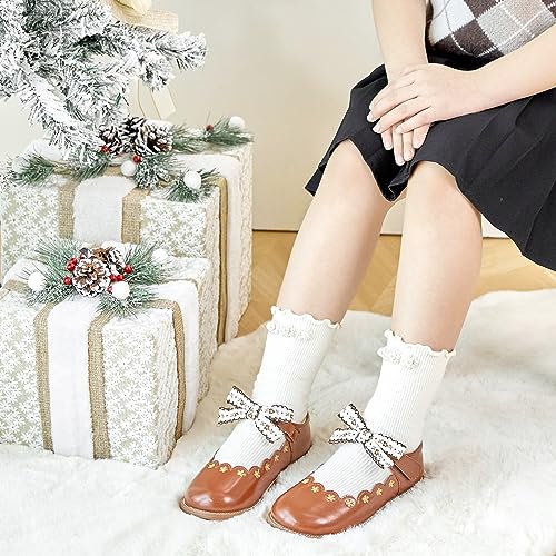 Image of Felix & Flora Toddler Little Girl Mary Jane Dress Shoes - Ballet Flats for Girl Party School Shoes