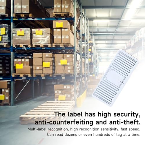 YANZEO 100 etiquetas RFID UHF 860-960MHZ adesivos RFID 43 x 18 mm autoadesivo para supermercado, bib