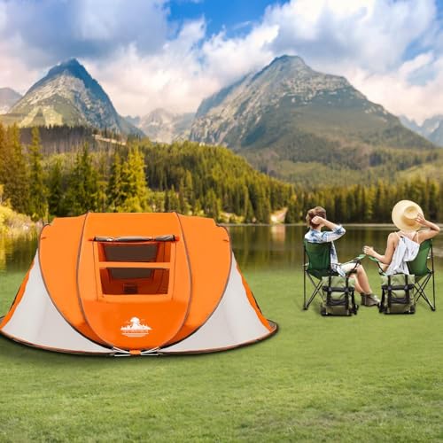 Carpa Pop Up para 4 Personas con 2 Ventanas, Fácil Montaje miniatura 5