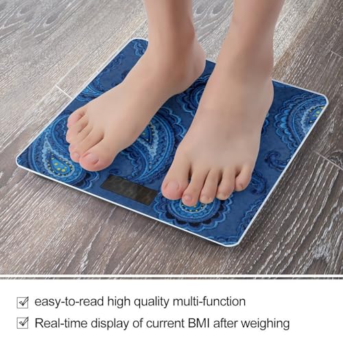 Báscula digital para baño BTCOWZRV con pantalla LCD y base antideslizante miniatura 5