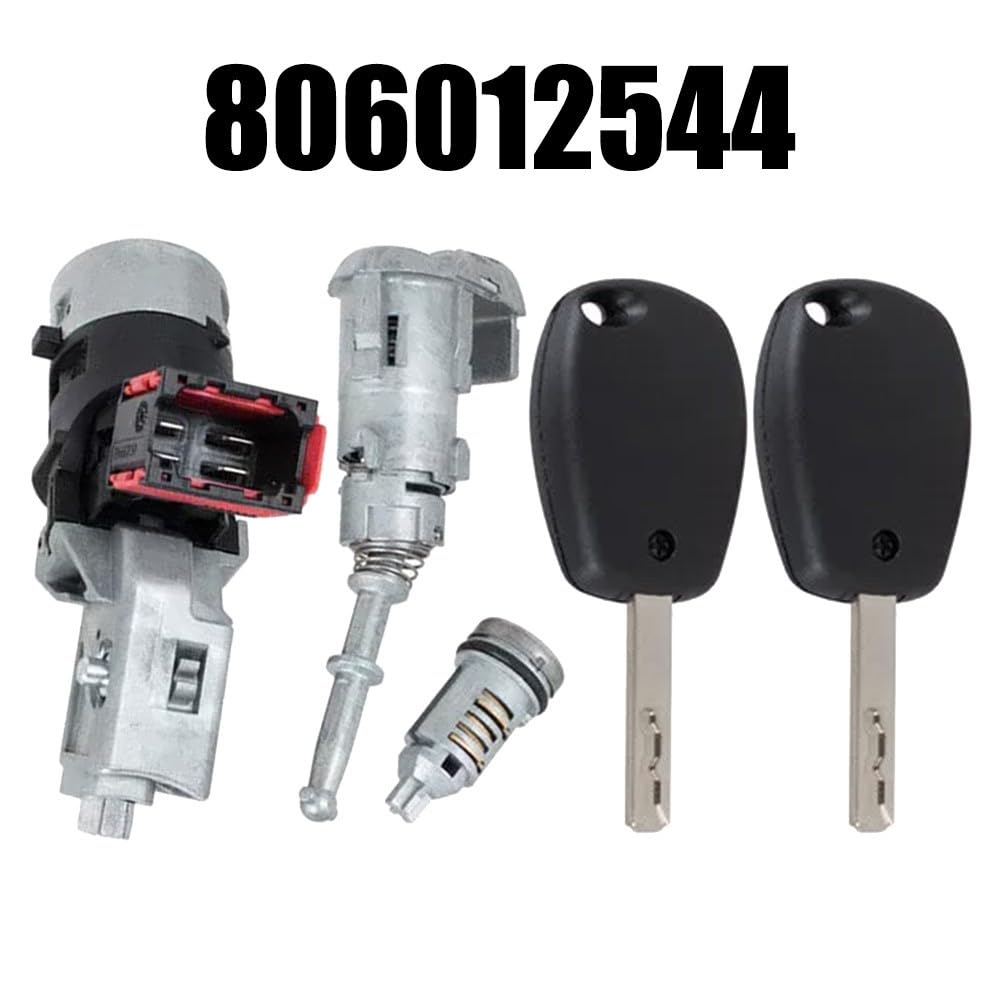 Cerradura de cilindro de bloqueo, para Opel para Movano B, para Renault III Trafic II para CLIO para Kangoo 2010-, repuesto de metal con 2 llaves