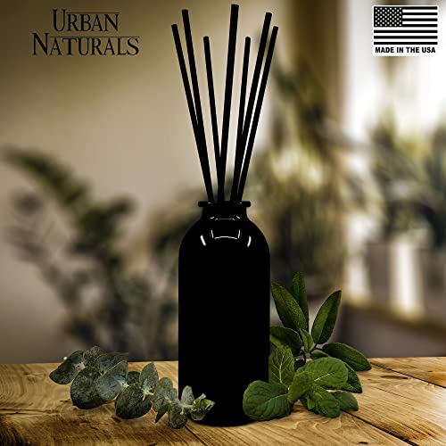 Urban Naturals Eucalyptus Sage Reed Diffuser Oil Gift Set | Eucalyptus, Sage, Mint, Lime & Cedarwood Essential Oils| Soothing & Relaxing Scent For Bathroom Or Bedroom #TOP1