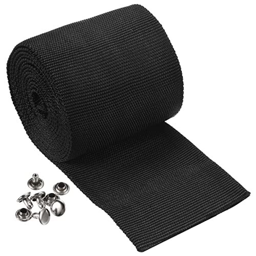 Gaine protection de corde 2m polyester noir câbles 70mm boucles
