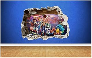 Thorpe Signs Toy Story Smashed Wall Sticker Size 81cm x 58cm 3D Style Bedroom Boys Girls Vinyl Wall Art Decal