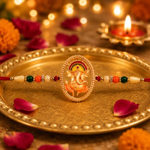 Image of Oblivion Tea Light Candle for Brother - Rakhi for Brothers, Silver Color Coin & Greeting Card, Gift for Bhai, Bhabhi & Kids, Traditional Raksha Bandhan Celebration Combo Kit 2025