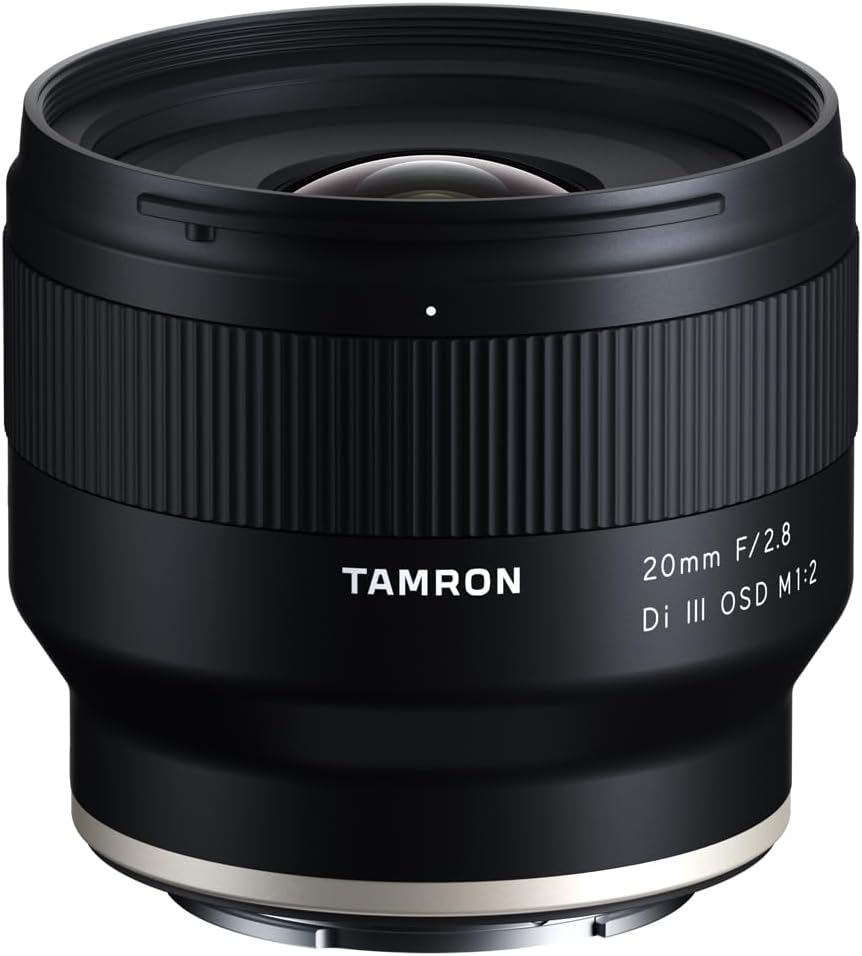 Full-Frame Mirrorless Camera Lens for Sony (Black, 20mm F/2.8 Di III OSD M1:2)