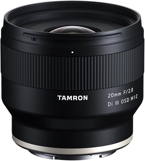 Tamron Full-Frame Mirrorless Camera Lens for Sony (Black, 20mm F/2.8 Di III OSD M1:2)