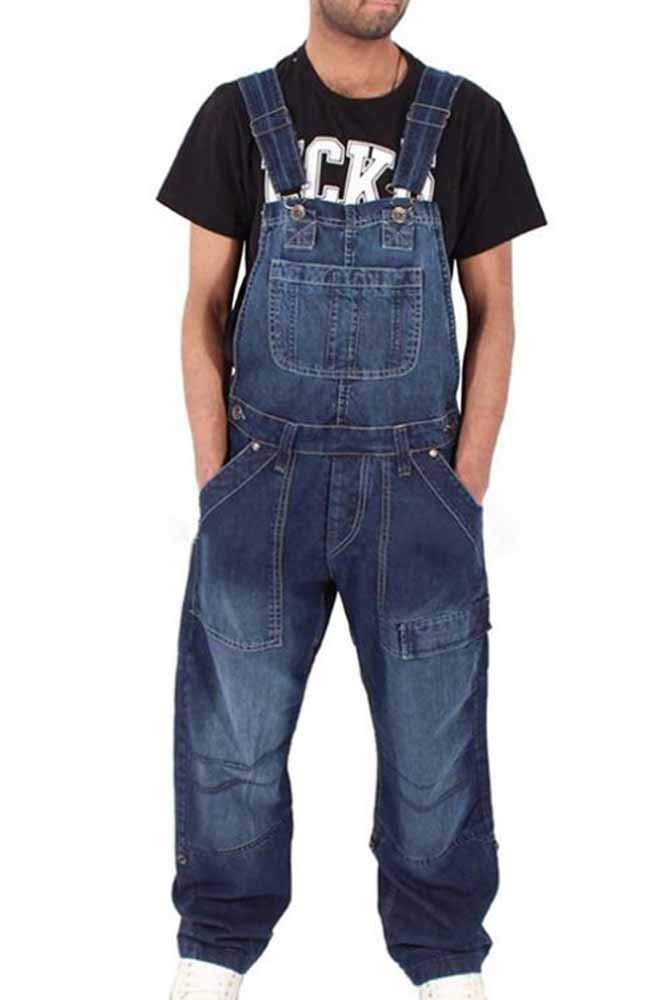 Keephen Mens Denim Dungarees Dungaree Jeans Bib Overalls Denim Jumpsuits