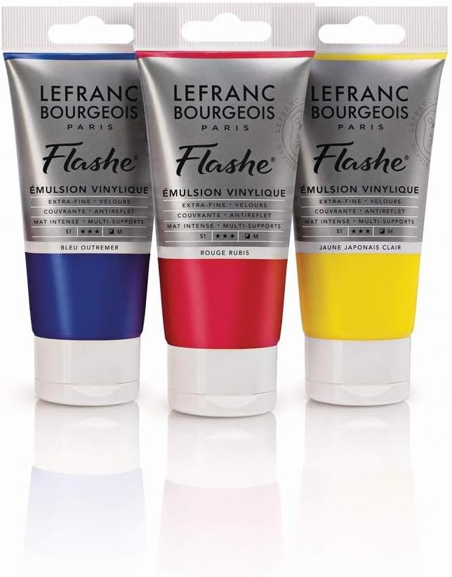 Lefranc Bourgeois Flashe Vinyl Paint, 80ml (2.7-oz) Tube, Lagoon Blue