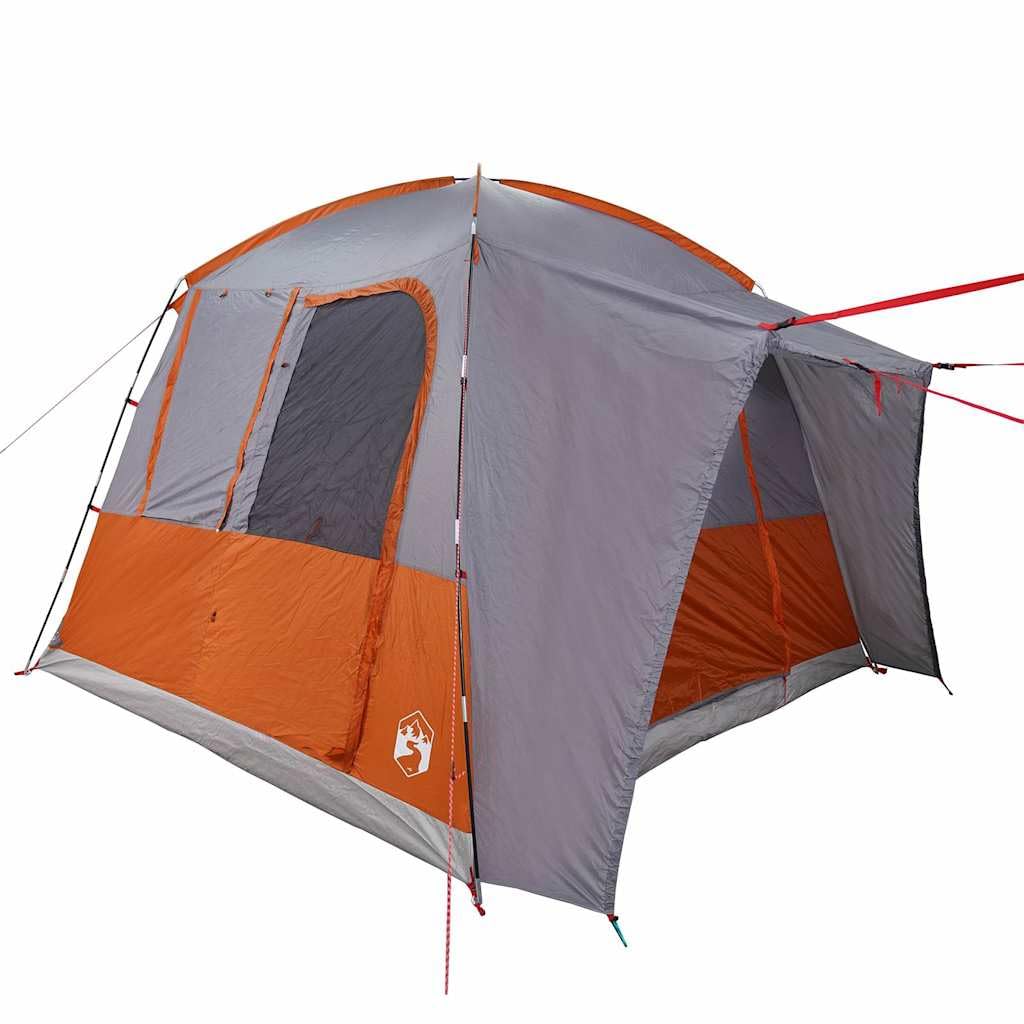 Tenda per auto per 4 persone, colore grigio, arancione, impermeabile, con collegamento di alimentazione, per avventure all'aperto