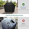 SunPatio Grill Cover 50 Inch, Outdoor Heavy Duty Waterproof Barbecue Gas Cover, UV & Fade Resistant, All Weather Protection Compatible for Weber CharBroil Kenmore Nexgrill Grills and More, Black #3